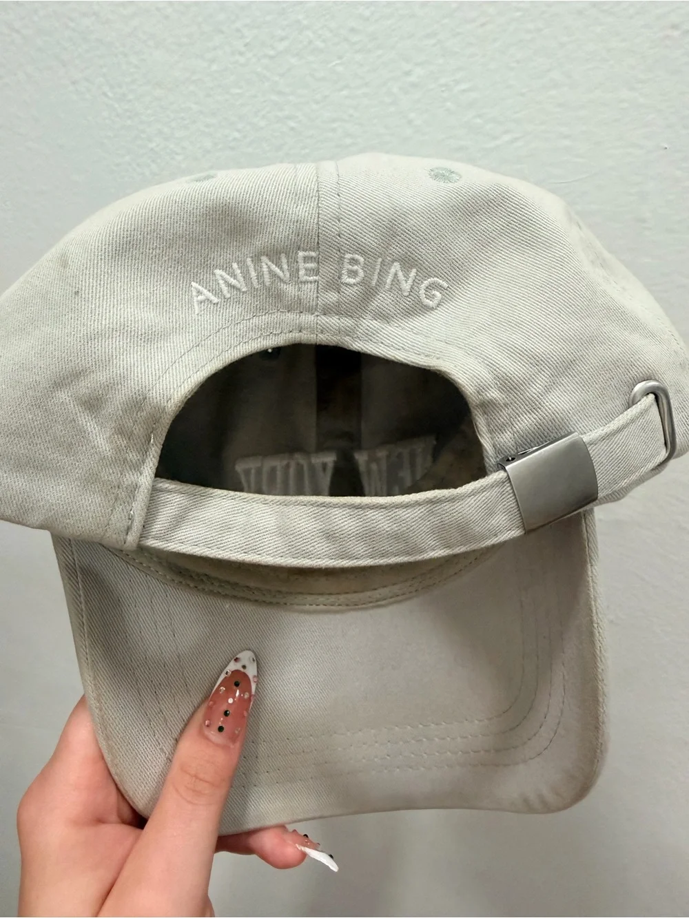 Anine Bing NEW YORK Embroidered baseball cap